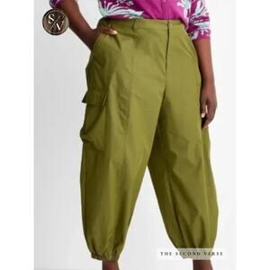 Future Collective Gabriella Karefa-Johnson High Rise Cargo‎ Pants Green 2XL
